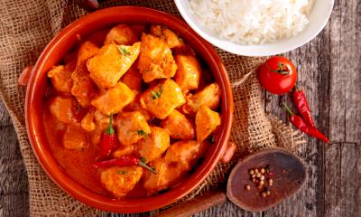 An indian dish being served