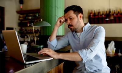 A stressed food business owner is exhausted and feeling burned out