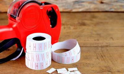 Roll of receipts printing paper