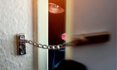 Security chain on the door