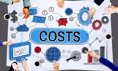 Drawing up a budget - checklist Moodboard with 'Costs' in the centre