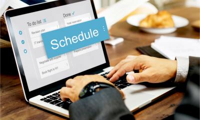 HR manager schedules staff rosters using a digital solution