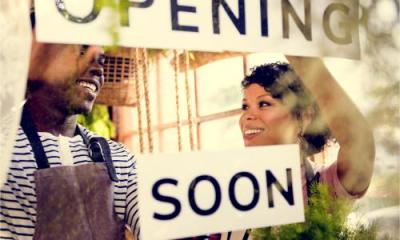 A shop re-opens following the COVID shutdown