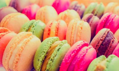 A plate of macaroons