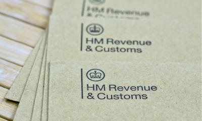 Close up shot of HMRC papers on an office desk