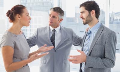 Employees clashing at work