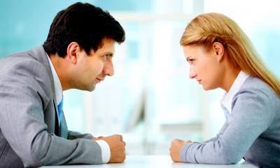 Employees clashing at work