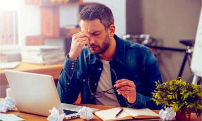 An entrepreneur worries about the future for his business