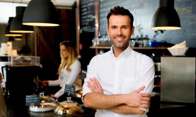 A small businessman is feeling confident about the future
